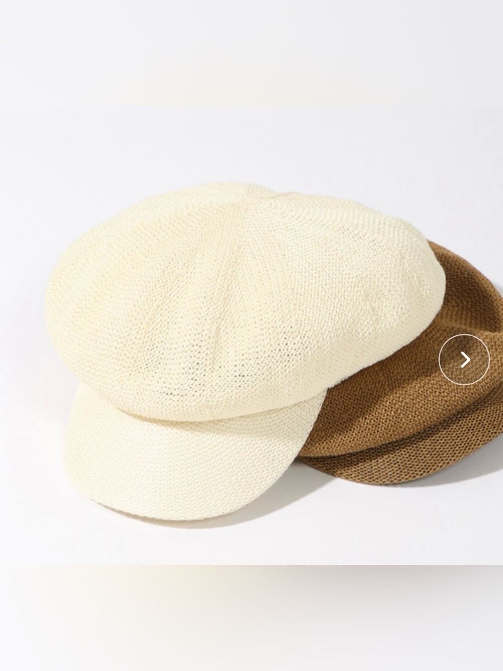 New Cream newsboy cap